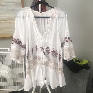 Free People Embroidered Tunic